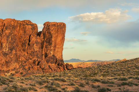 Monolithic formation at Valley of Fire State Park in Southern Nevada