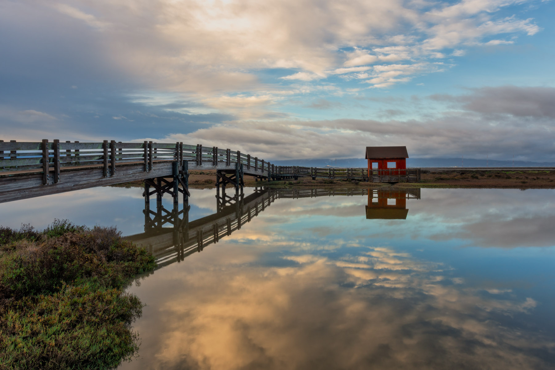 Clouds, Don Edwards National Wildlife Refuge, Don Edwards San Francisco Bay National Wildlife Refuge, Reflections, San Francisco...